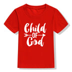 Kids' Child of God T-Shirt Faith Shirt Christian Short Sleeve
