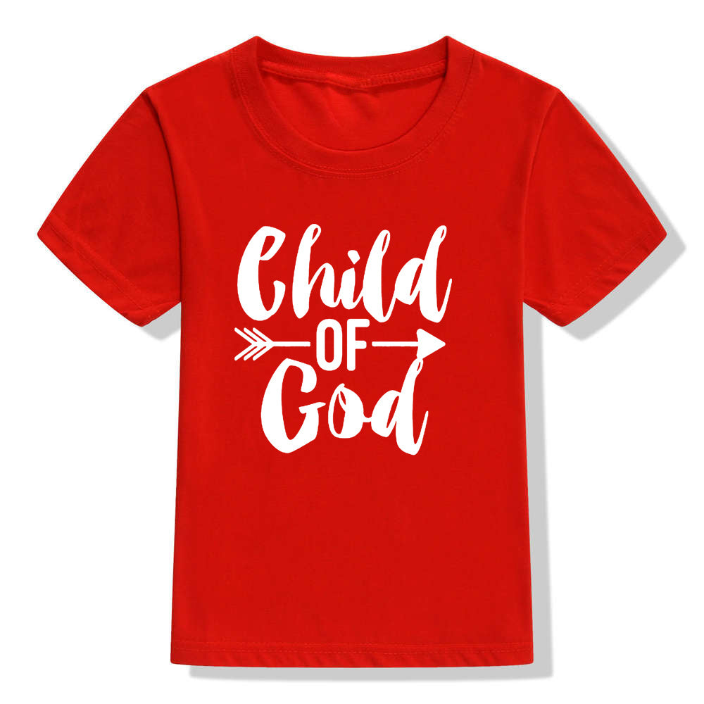 Kids' Child of God T-Shirt Faith Shirt Christian Short Sleeve