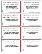 Algebraic Equations Study Guide & Interactive