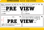 Expressions Lead into Equations Worksheets