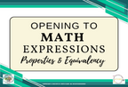 Opening to Math Expressions Worksheets