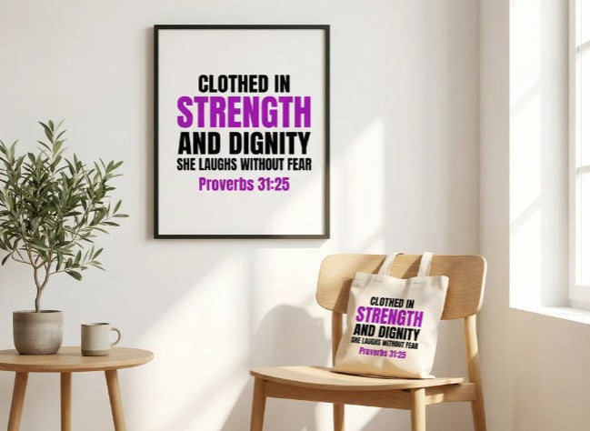 Strength & Resilience | Faith-Inspired Digital Design Bundle (PNG & SVG)