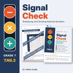 Signal Check: Multiplying And Dividing Rational Numbers | ST. VON'S FLAIR