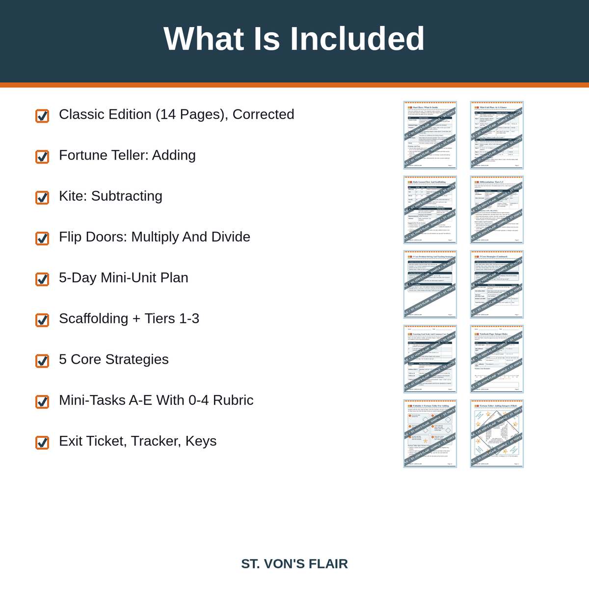 Integers Foldables 2 For 1: Concepts And Applications | ST. VON'S FLAIR