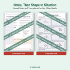 Angle Alley: Angle Relationships Cornell Notes and 3-Way Match | ST. VON'S FLAIR