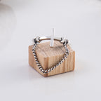 Cross and Chain Ring Handmade Design Female  Jewelry Pure Handmade Ring Tail Ring