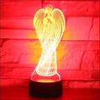 Christian Angel 3D Night Light - Color Changing LED Lamp | ST. VON'S FLAIR