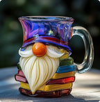 Book Stacking Coffee Cup Resin Painted Book Coffee Mug or Stationery