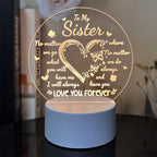 3D Heart Shaped Night Lamp - USB LED Table Light with Blessings | ST. VON'S FLAIR