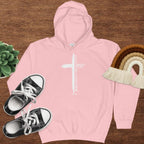 Christian Cross Printed European And American Plus Velvet Hooded Sweater God's Love