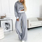Women's Hoodie Sweatsuit Set - Casual 2-Piece Outfit Drawstring Pockets Sweatpants| ST. VON'S FLAIR