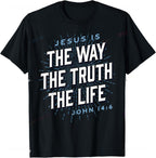 Christian T Shirt Jesus Pull-over The Way Truth Women Men Kids