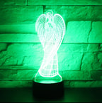 Christian Angel 3D Night Light - Color Changing LED Lamp | ST. VON'S FLAIR