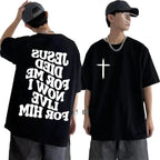 Men's Aesthetic Christian T Shirt Jesus Bible Verse Strength