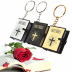 Mini English HOLY BIBLE Keychain - Readable Bible Book Key Ring | ST VON'S FLAIR