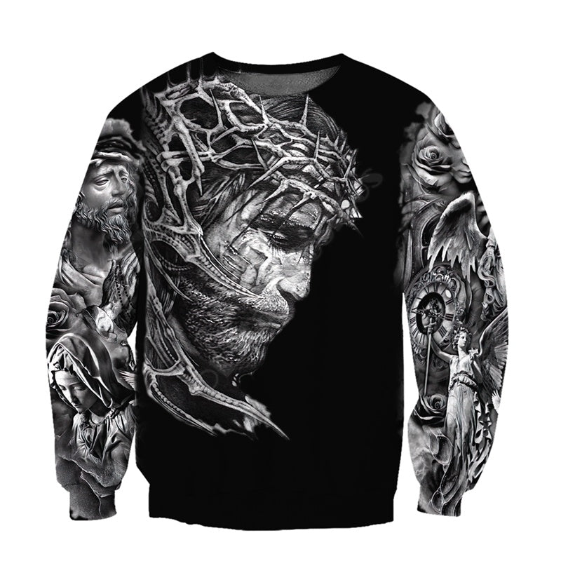 Crucifixion Christian Religious 3D Full Print Jesus Christ Sweatshirt