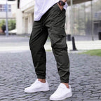 Journeying Workwear Casual Pants Drawstring Elastic Waist Track Pants
