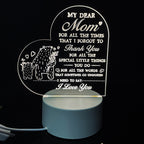 3D Heart Shaped Night Lamp - USB LED Table Light with Blessings | ST. VON'S FLAIR